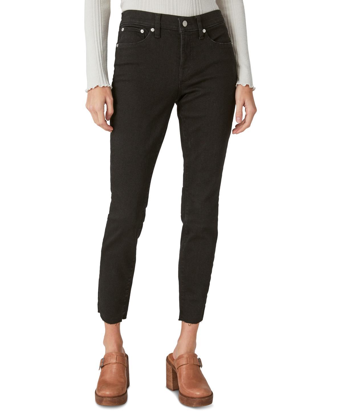 Lucky Brand Ava Ripped Mid Rise Skinny Jeans Product Image