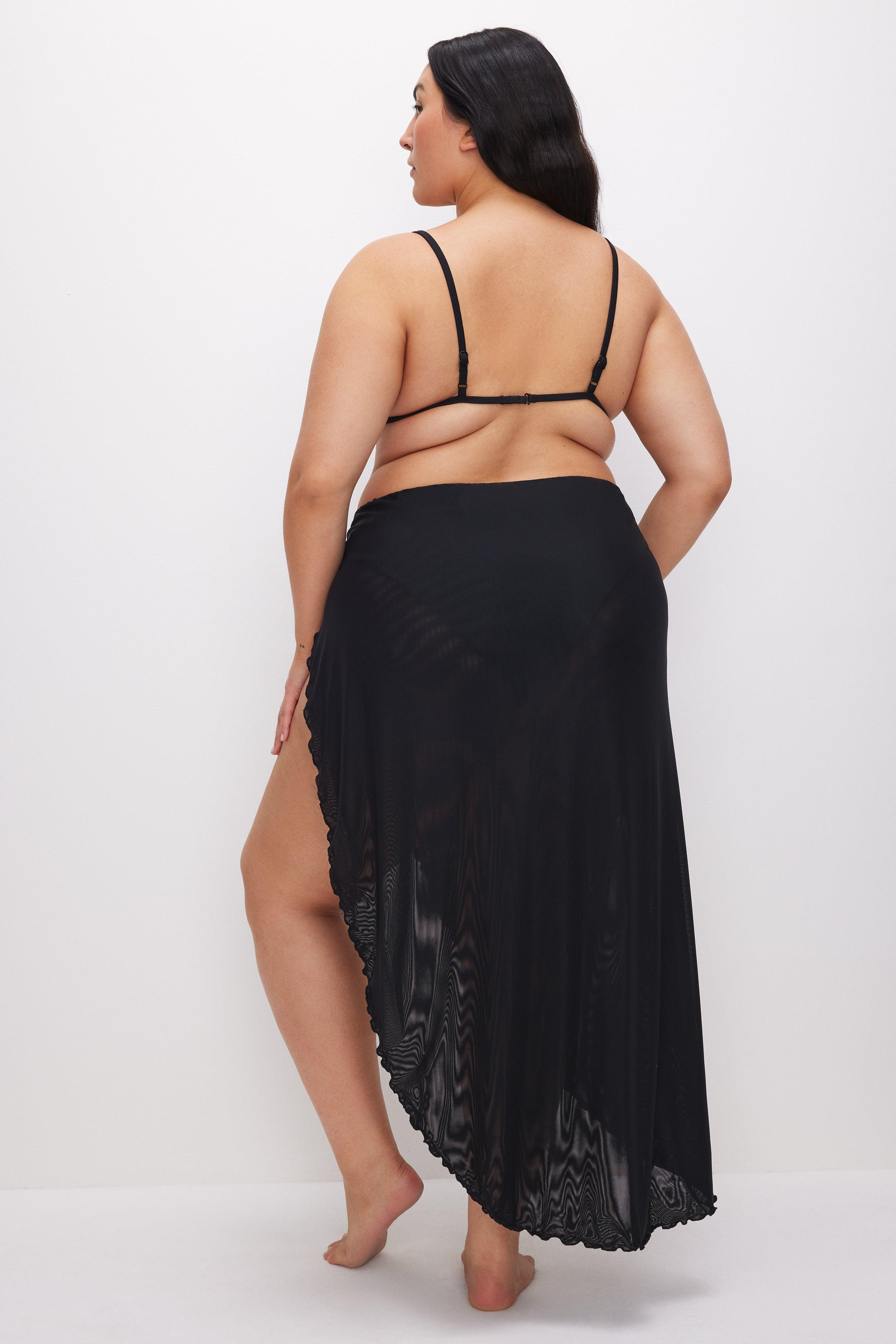 MESH MIDI SKIRT | BLACK001 Product Image