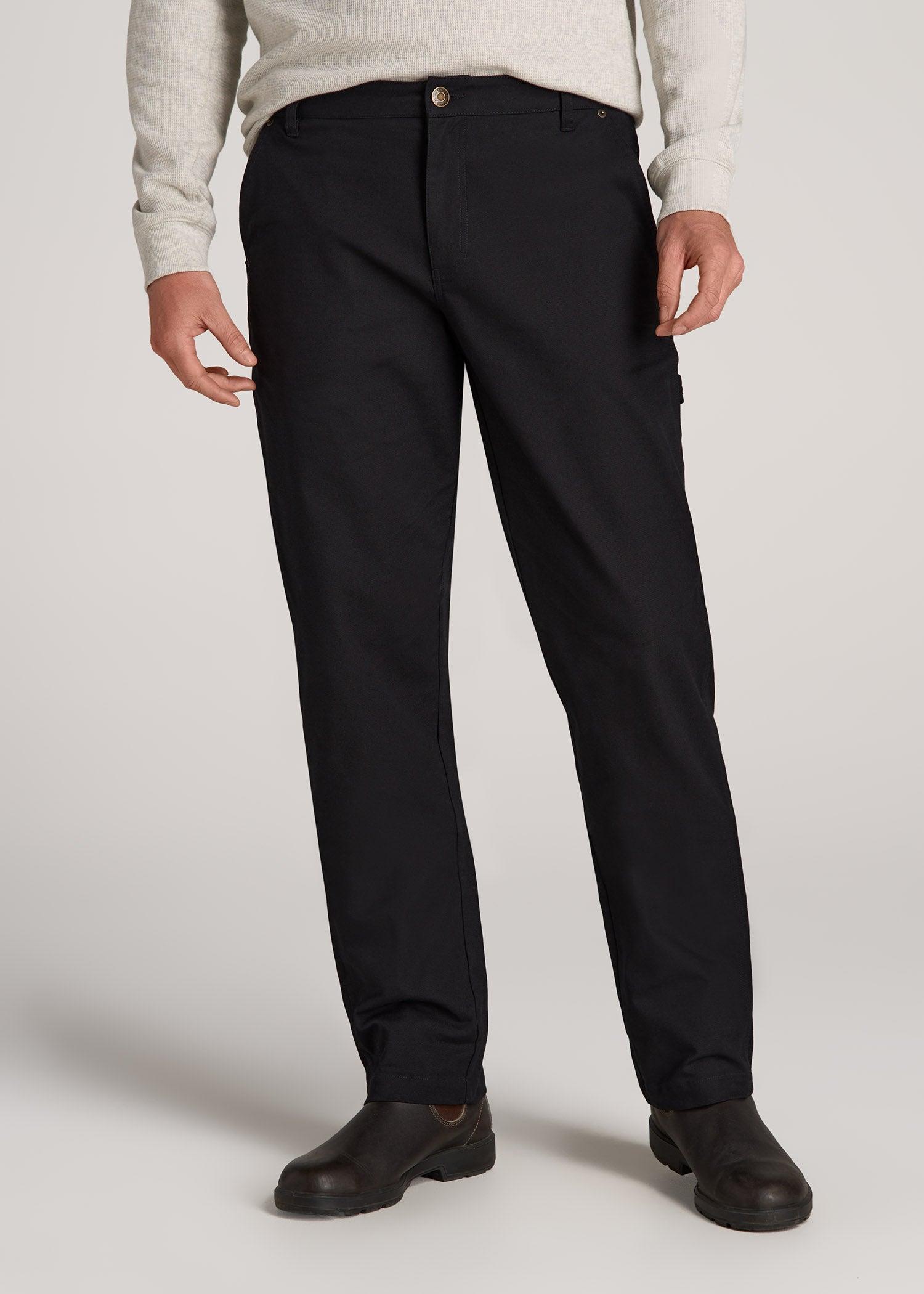 LJ&S Stretch Canvas REGULAR-FIT Carpenter's Pants for Tall Men in Black product image