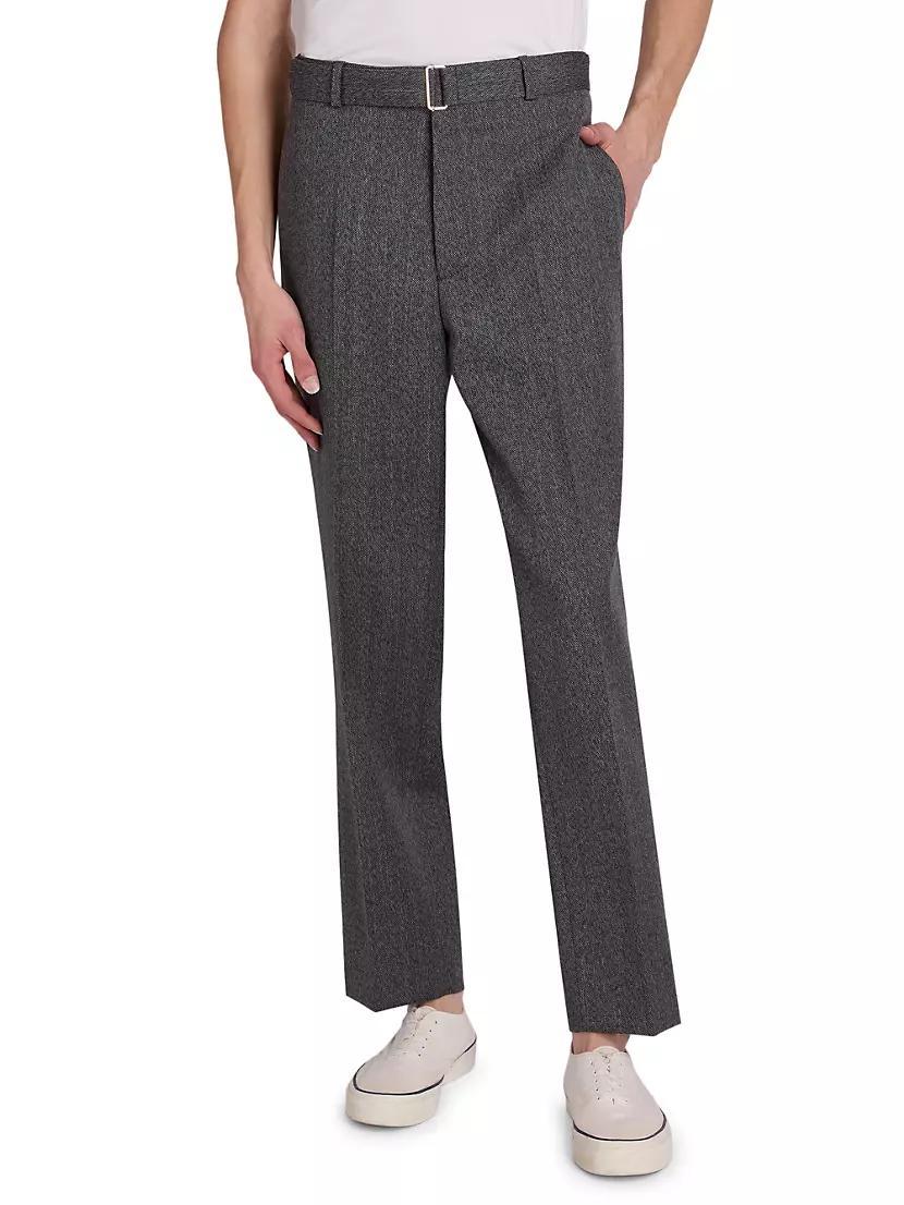 Hoche Herringbone Wool Pants Product Image