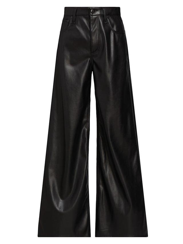 Womens Sofie Faux Leather Crop Pants Product Image