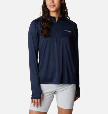 Columbia Women's PFG Tidal Tee Quarter Zip Long Sleeve Shirt- Product Image