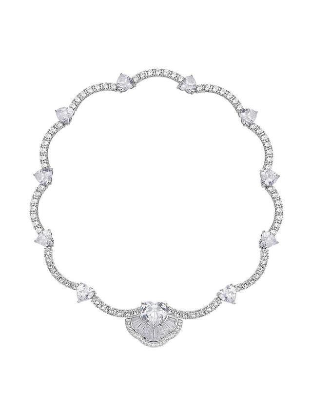 Emilia Heart Necklace (White) (Final Sale) Product Image