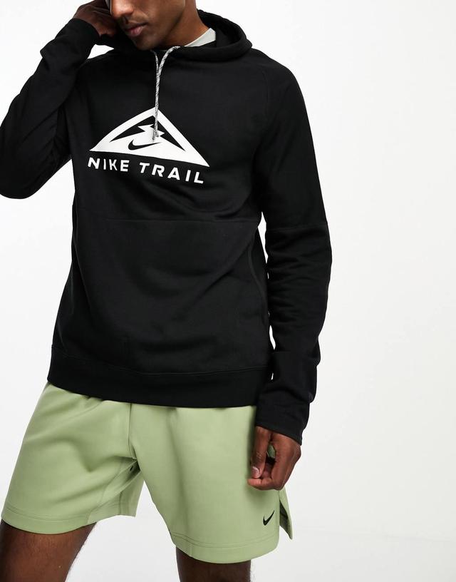 Nike Running Dri-FIT Trail hoodie in black Product Image