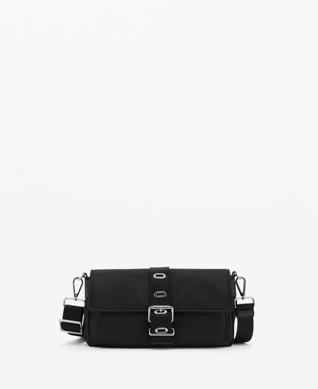 Mango Womens Buckle Detail Shoulder Bag Product Image