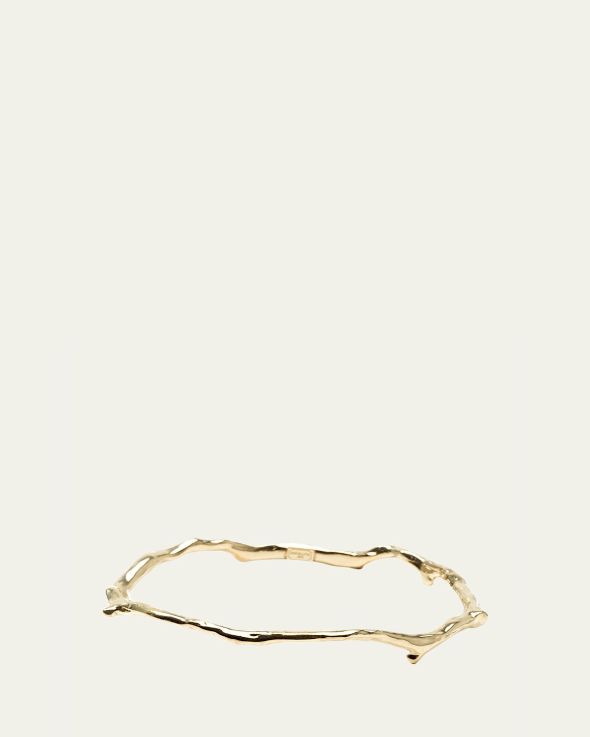 Womens Classico 18K Yellow Gold Branch Bangle Bracelet - Gold Product Image