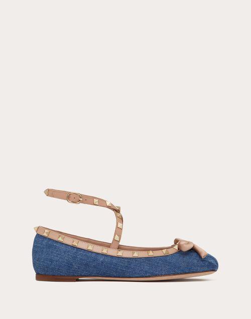 ROCKSTUD DENIM BALLERINAS Product Image