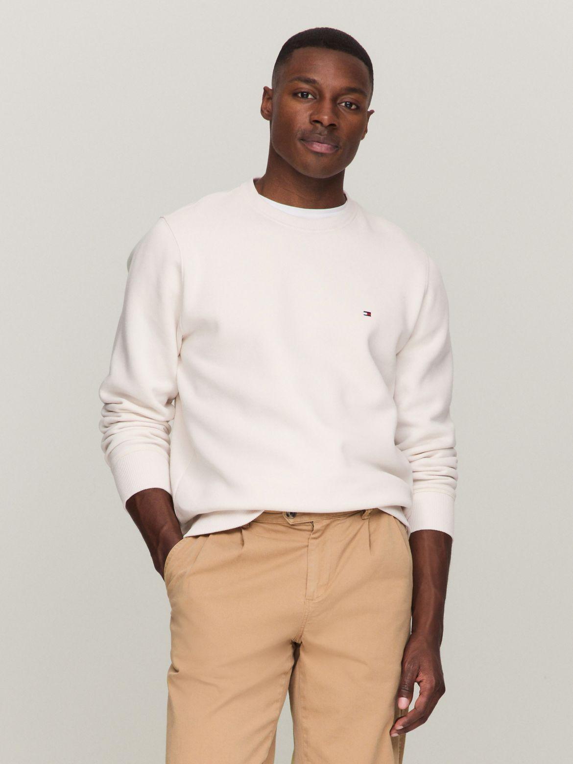 Tommy Hilfiger Men's Solid Crewneck Sweatshirt Product Image