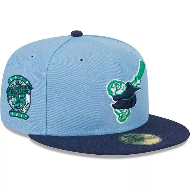 Mens New Era /Navy San Diego Padres Green Undervisor 59FIFTY Fitted Hat Product Image