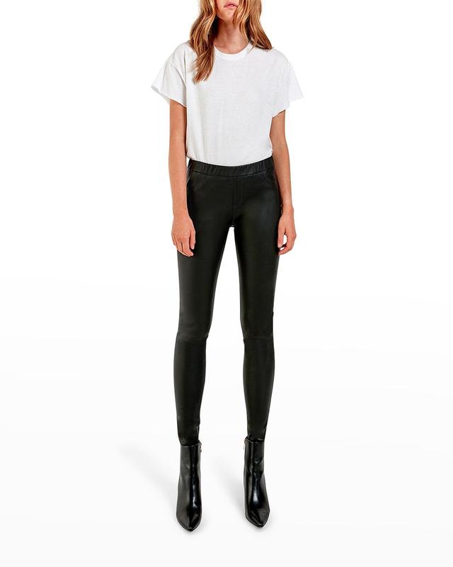 AS by DF Kiki Stretch Leather & Knit Leggings Product Image