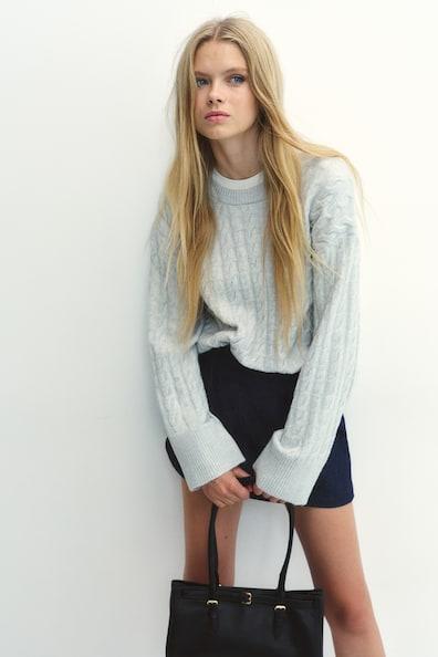 Cable-Knit Sweater Product Image