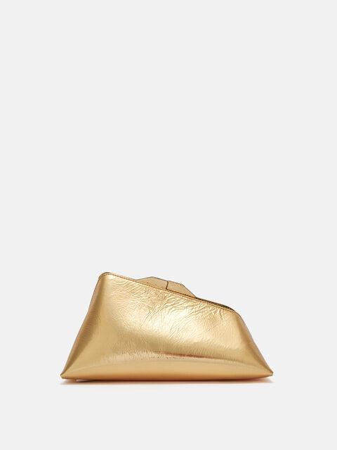 ''8.30PM'' gold oversized clutch Product Image