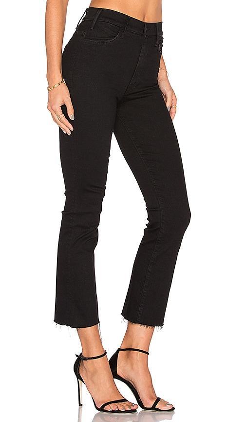 Mother The Hustler High Rise Frayed Flare Leg Ankle Jeans in Not Guilty Product Image