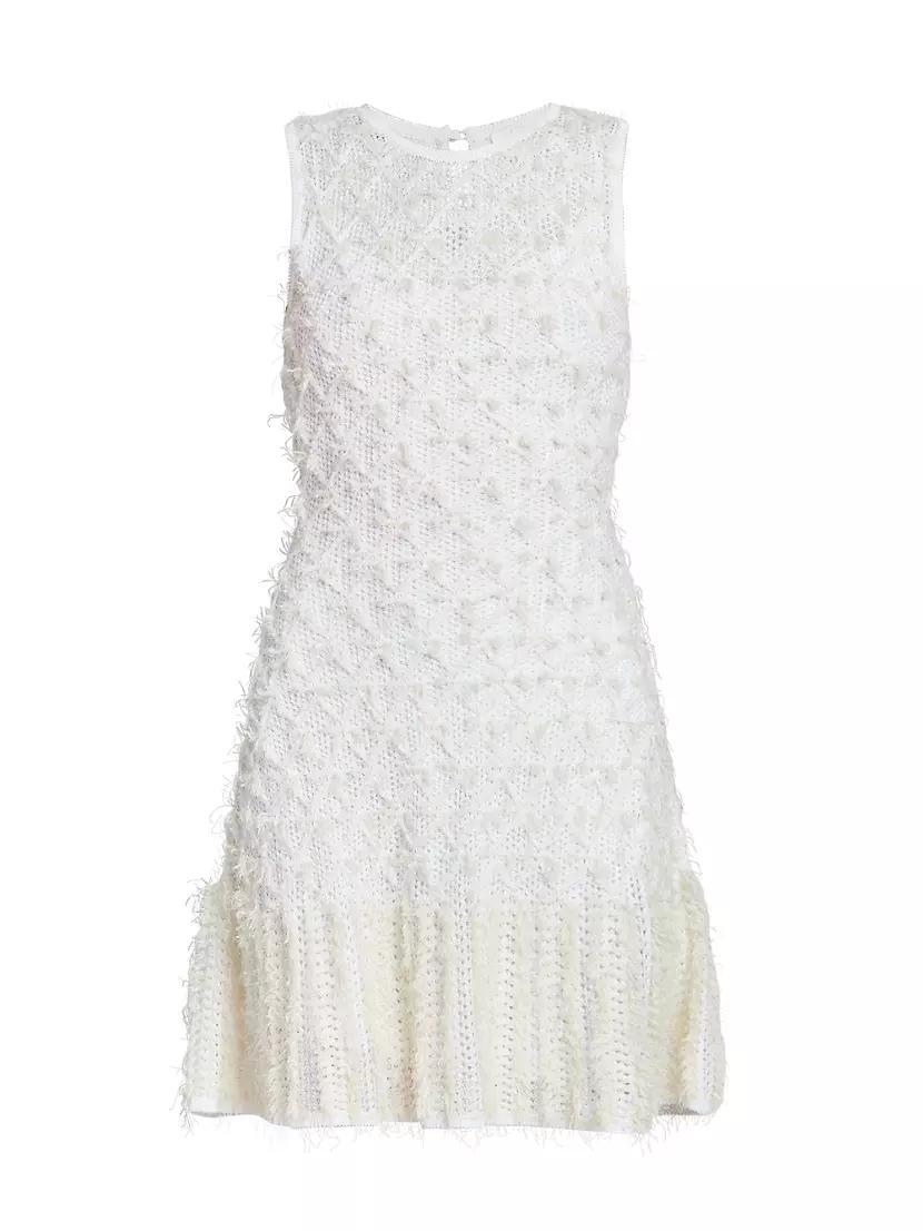 Woven Fringe-Embellished Dress Product Image