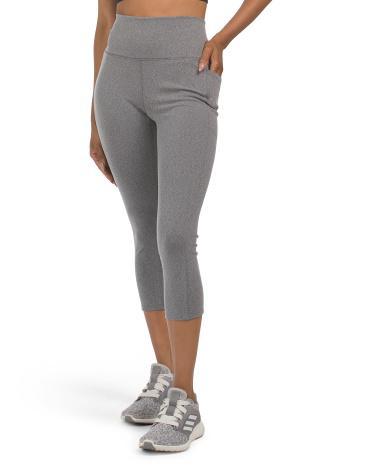 Space Dye Interlock Capri Leggings for Women | Polyester/Spandex Product Image