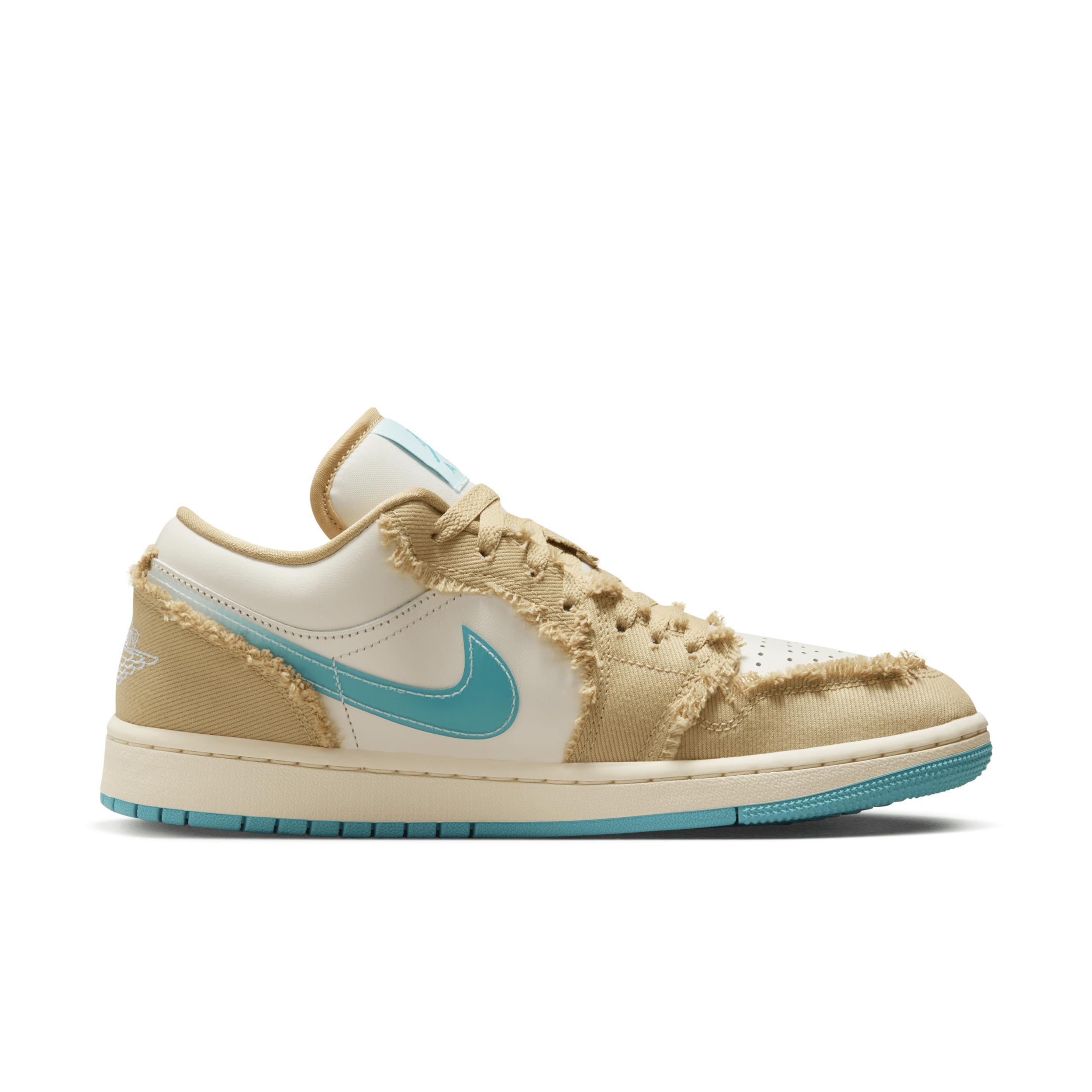 Jordan Womens Jordan AJ 1 Low - Womens Basketball Shoes Tan/Teal Product Image