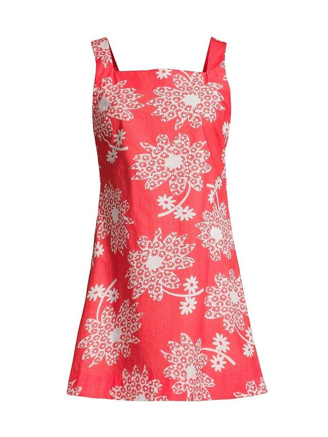 Womens Aukai Floral Cotton Minidress Product Image