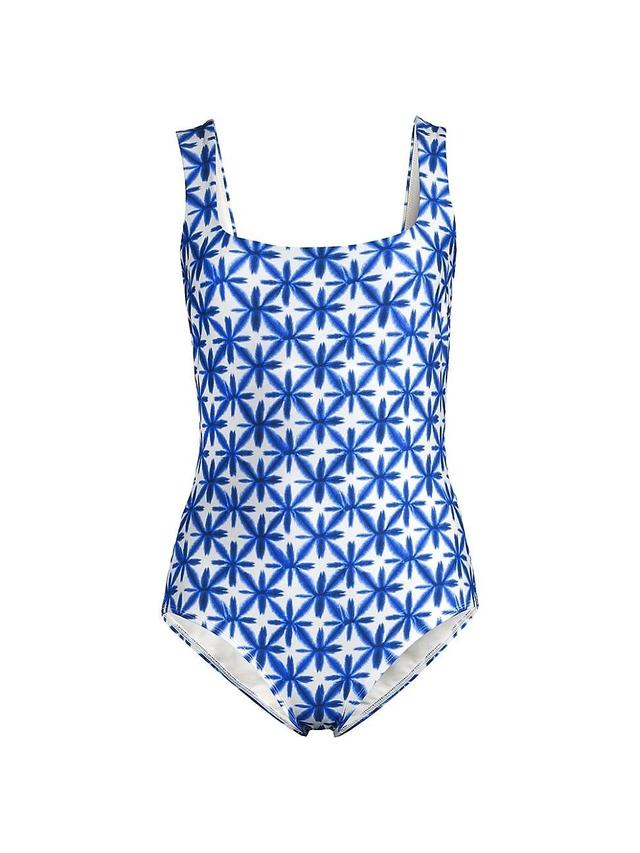 Womens Sculpting Square-Neck One-Piece Swimsuit Product Image