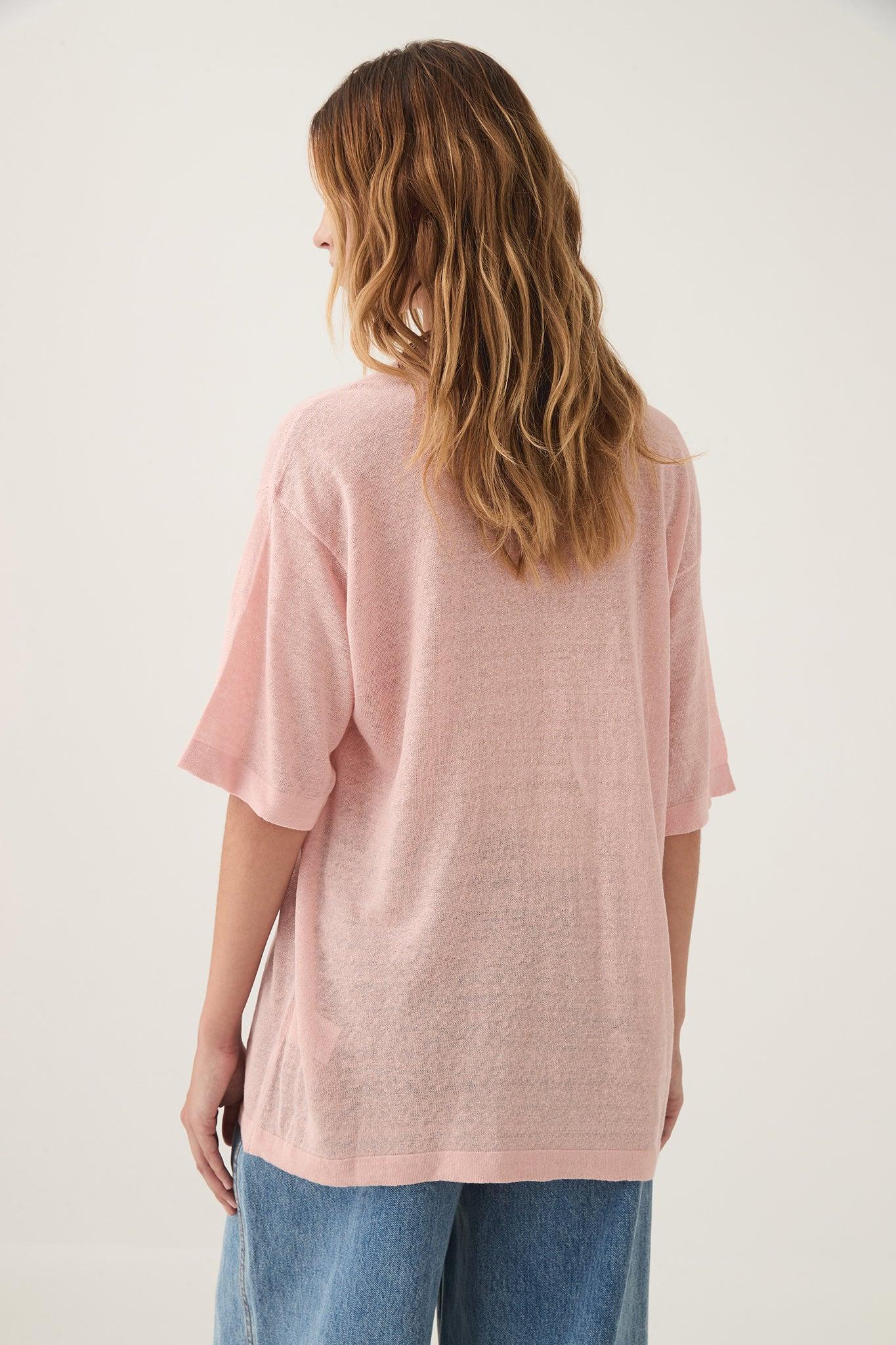 Elvira Oversized Linen Tee Product Image