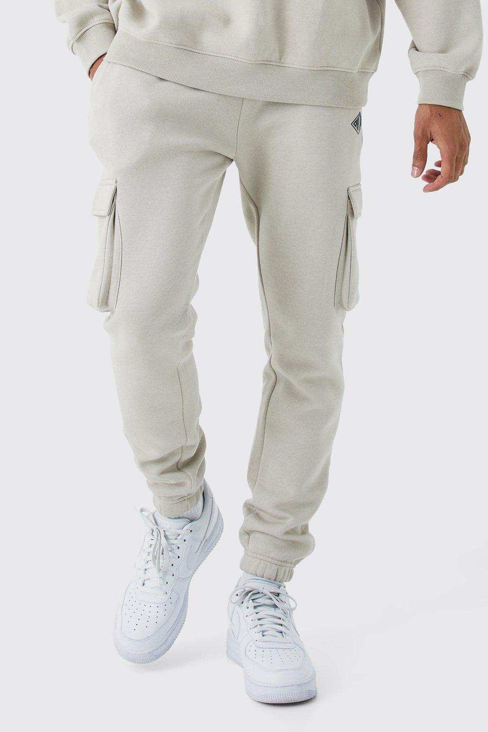 Skinny Fit Man Cargo Sweatpants | boohooMAN USA Product Image