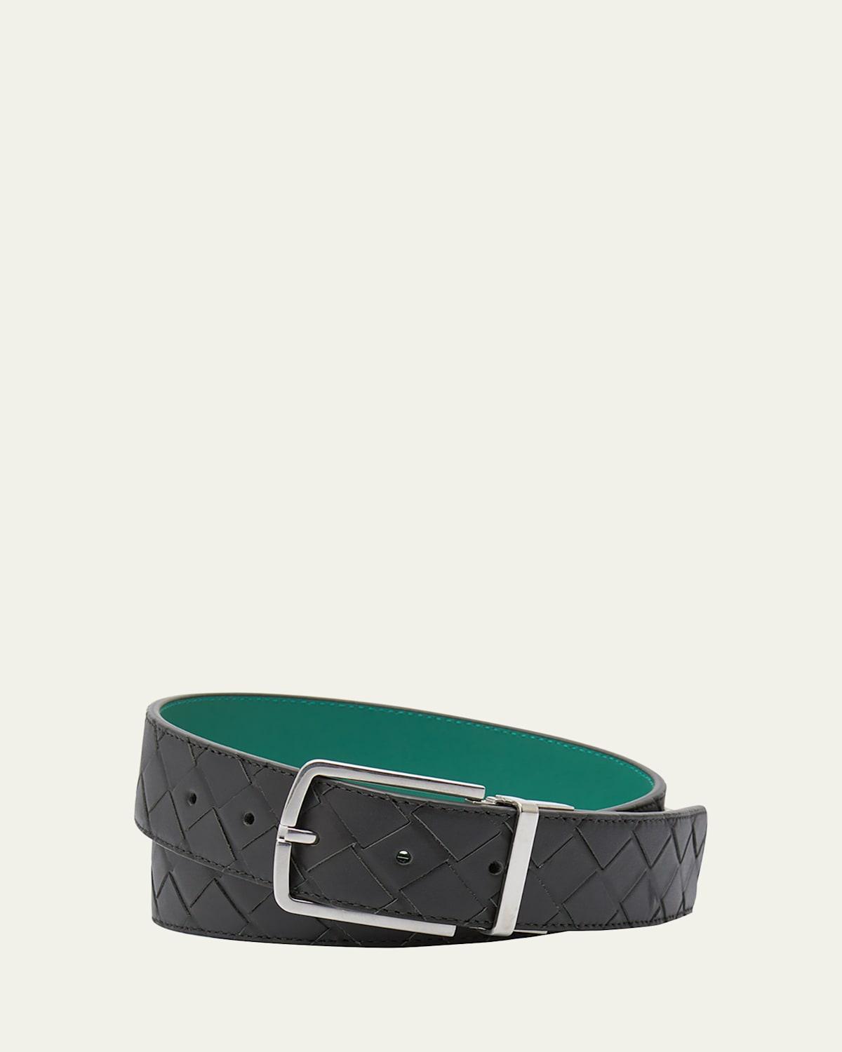 Men's Reversible Intrecciato Leather Belt Product Image