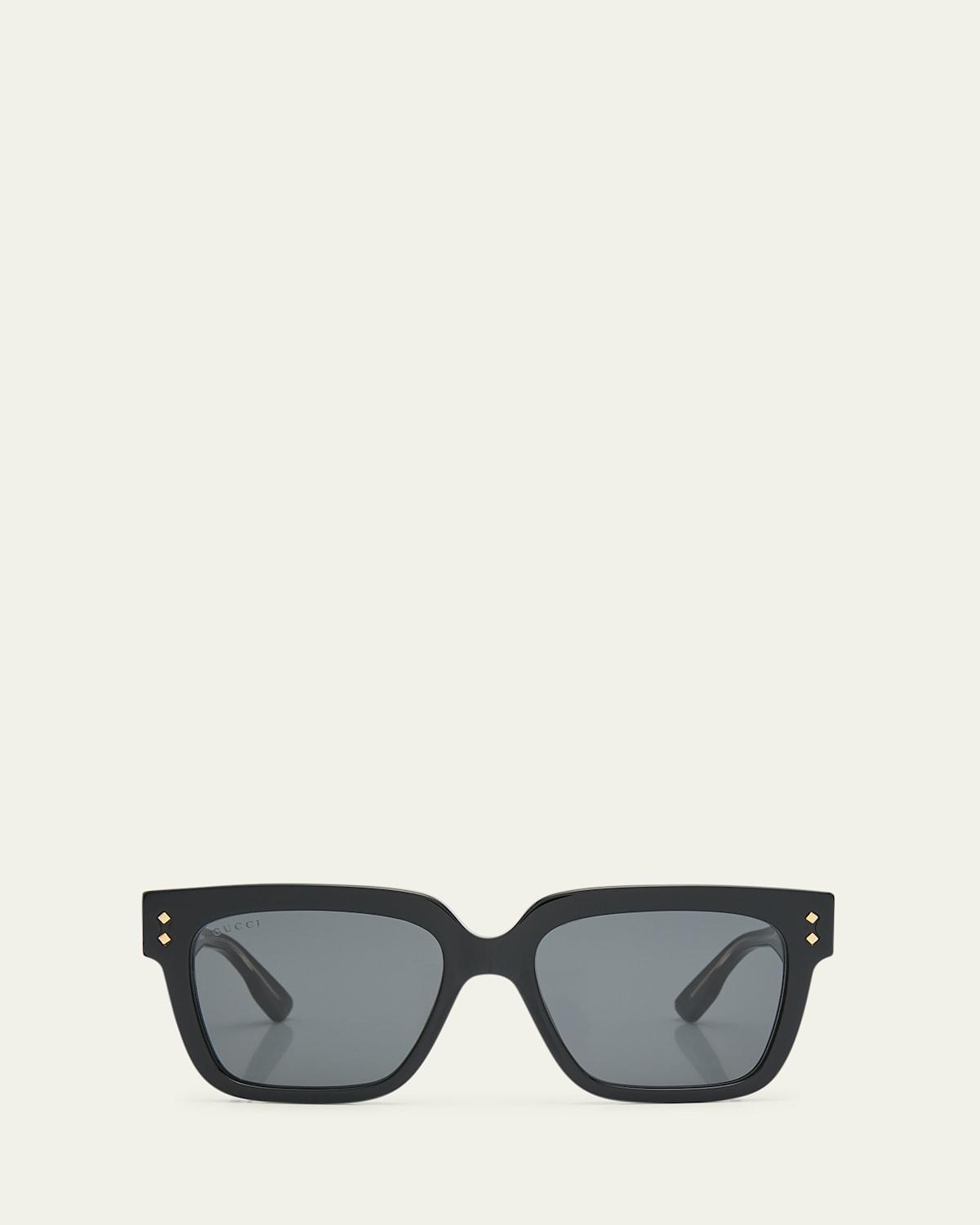 Mens Rectangle Acetate Sunglasses Product Image