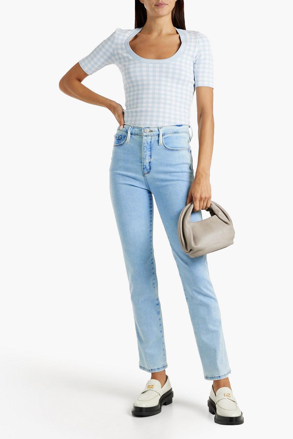 Le Sylvie Slender High-rise Straight-leg Jeans In Light Denim Product Image