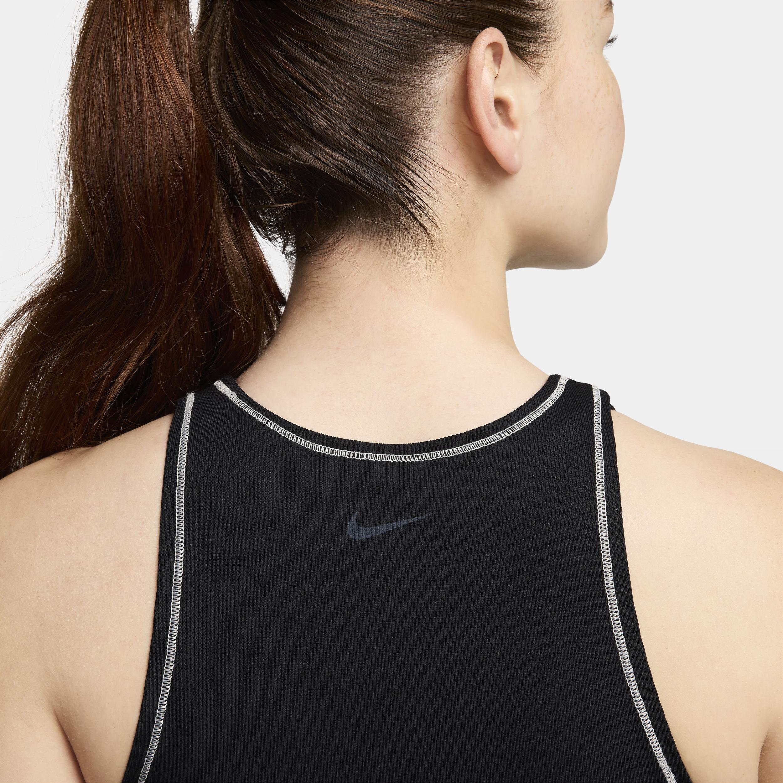 Nike Womens One Fitted Dri-FIT Ribbed Tank Top Product Image