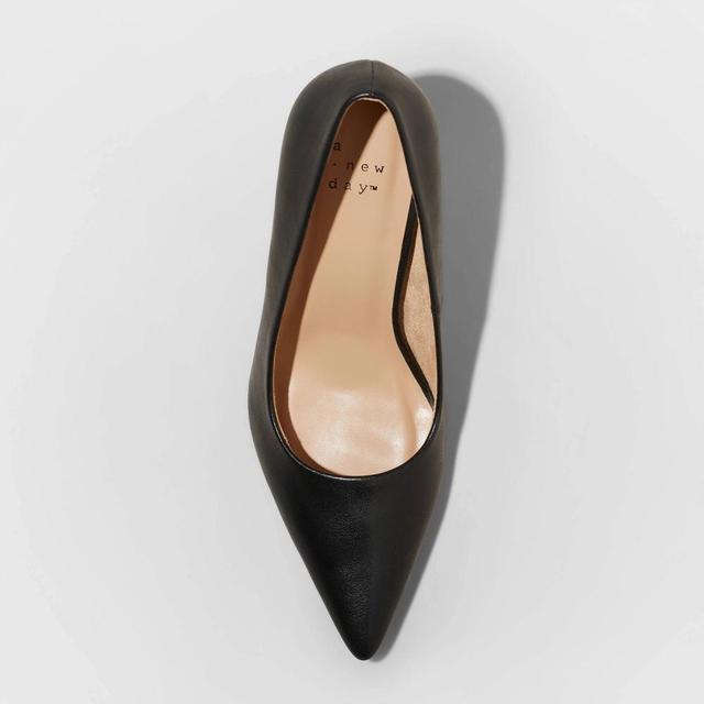 Womens Tara Pointed Toe Wide Width Pumps - A New Day Product Image