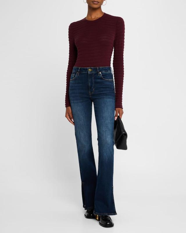 Le Mini Boot Outseam Slit Jeans Product Image