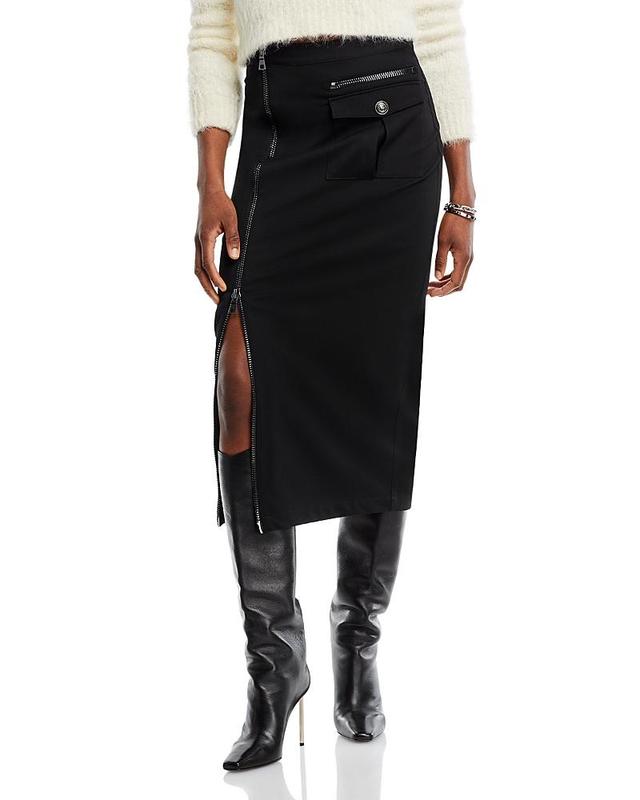 LAgence Maverick Cargo Midi Skirt Product Image