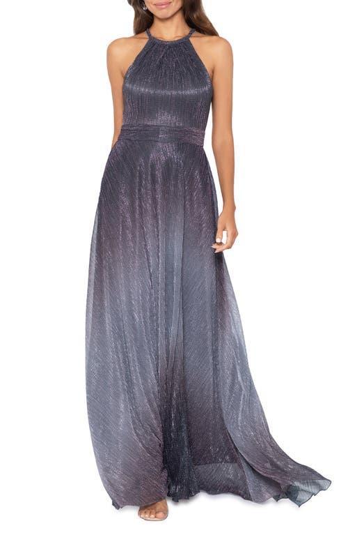 Betsy & Adam Metallic Ombr Gown Product Image