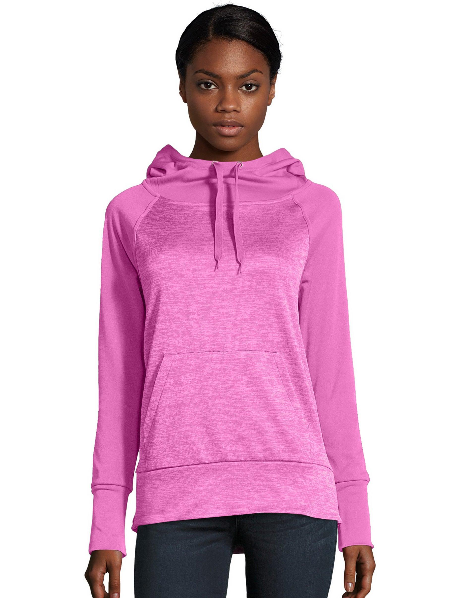 Hanes Sport Womens Performance Fleece Hoodie Fresh Berry/Fresh Berry Heather M product image