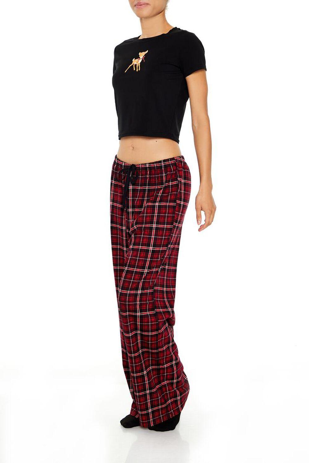 Reindeer Tee & Pants Pajama Set | Forever 21 Product Image