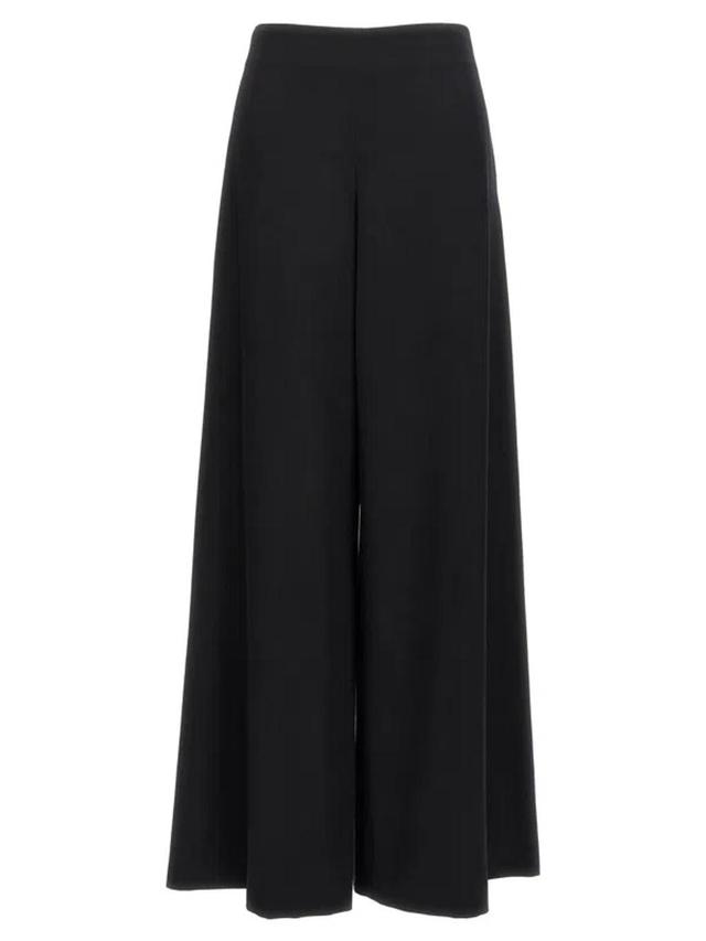 Tailored High Waist Wide-leg Trousers In Black Product Image