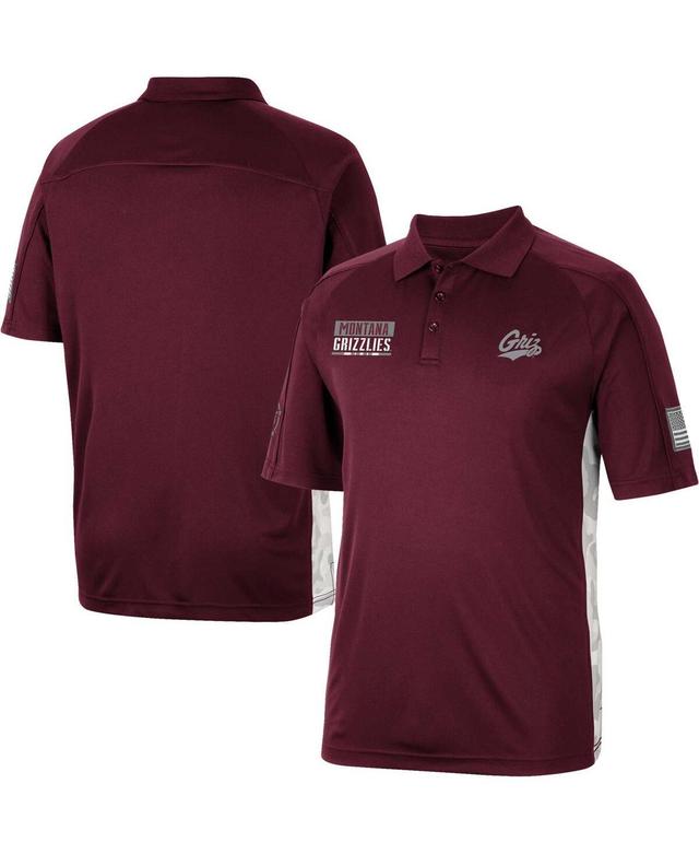 Mens Colosseum Maroon Boston College Eagles Oht Military-Inspired Appreciation Snow Camo Polo Shirt Product Image