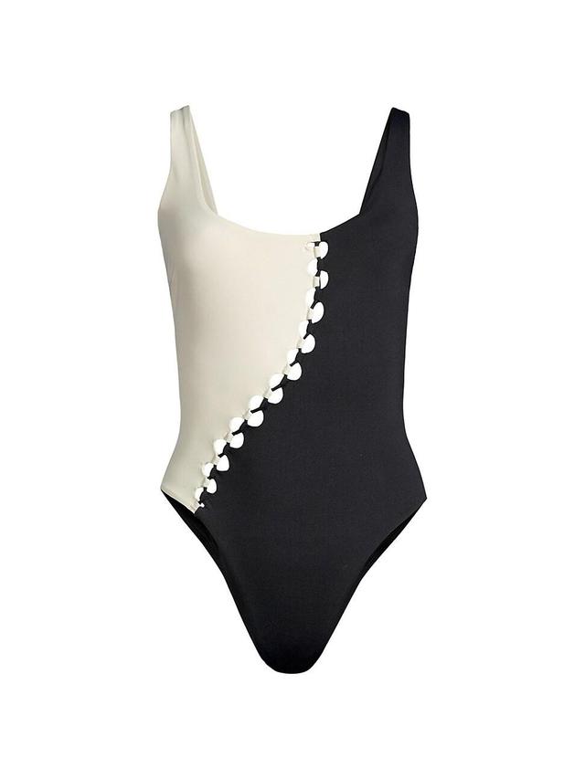 Womens Solstice Colorblocked One-Piece Swimsuit Product Image