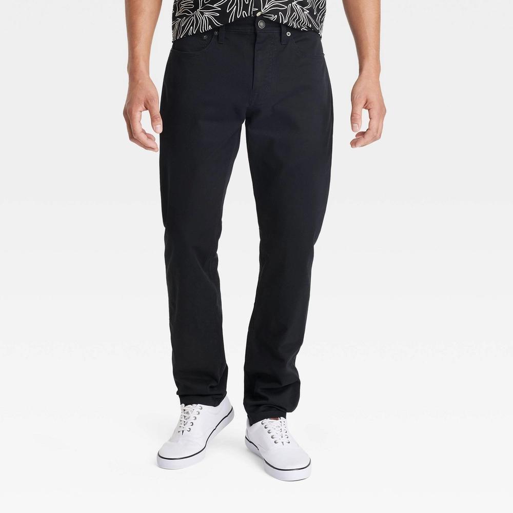 Mens Slim Five Pocket Pants - Goodfellow & Co Black 30x32 Product Image