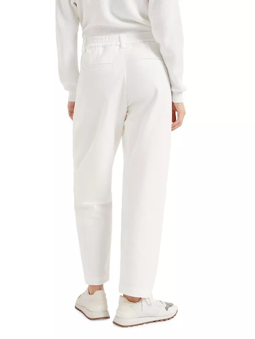 Stretch Cotton Couture Interlock Baggy Trousers Product Image