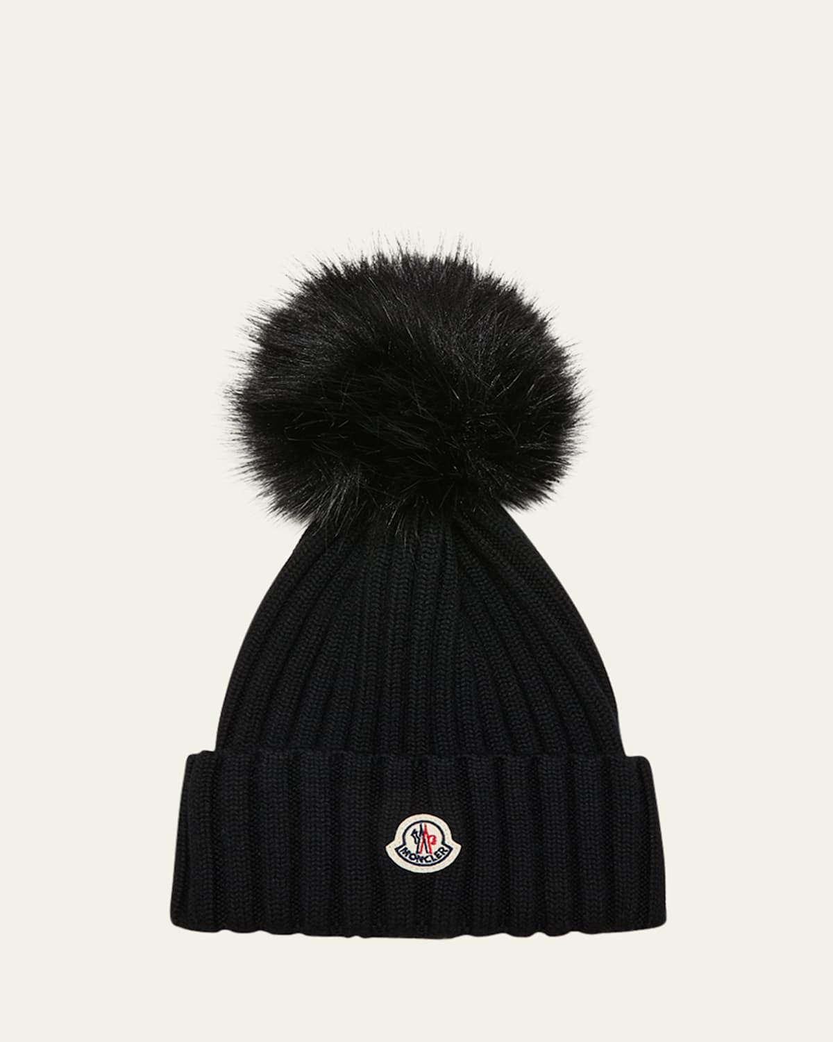 Moncler Wool Ribbed Pom-Pom Hat Product Image