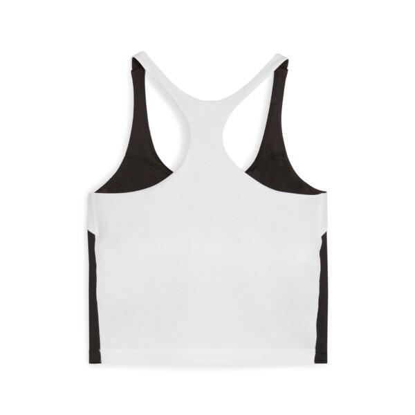 PUMA "Train All Day" Women's 2-in-1 Training Tank Top in Black/White Product Image