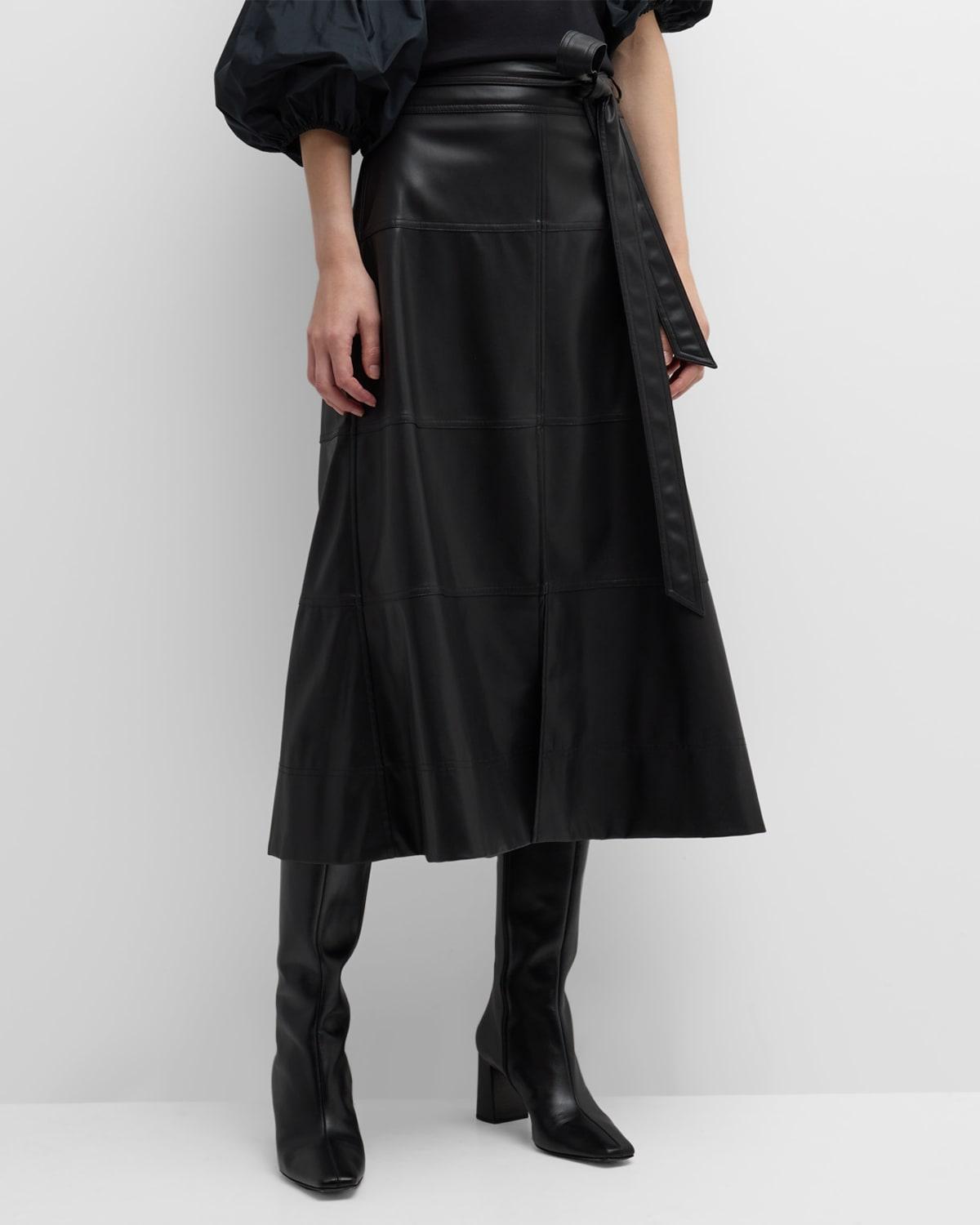 Womens Hudson Tie-Waist Midi-Skirt product image