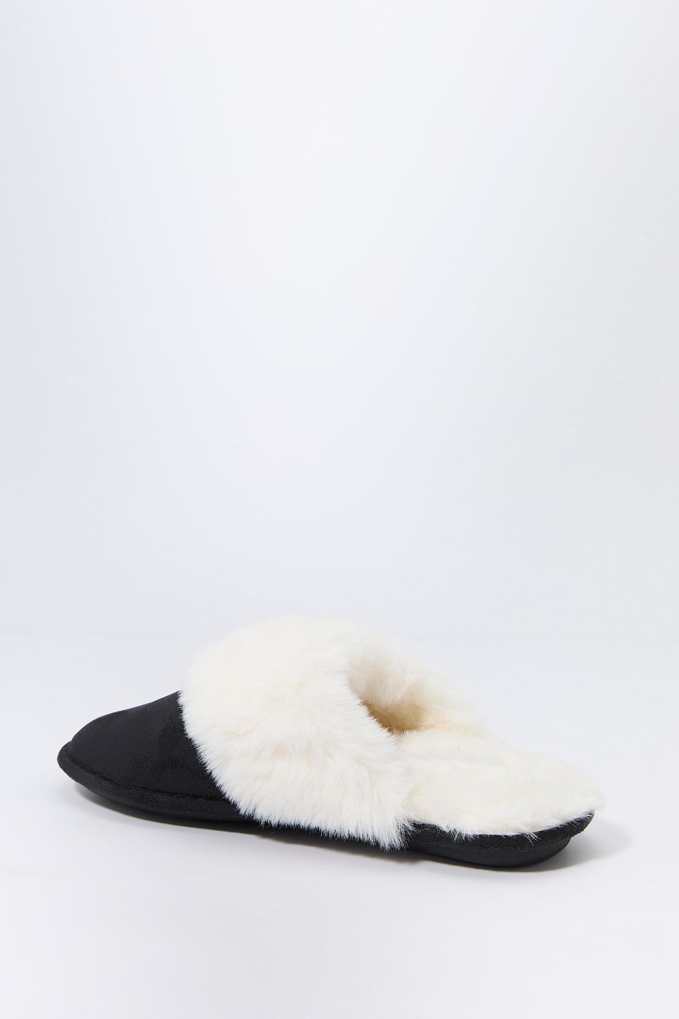 Faux Fur Collared Slipper Female Product Image