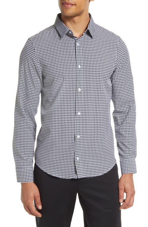 Barbell Apparel Mens Motive Check Stretch Dress Shirt Product Image