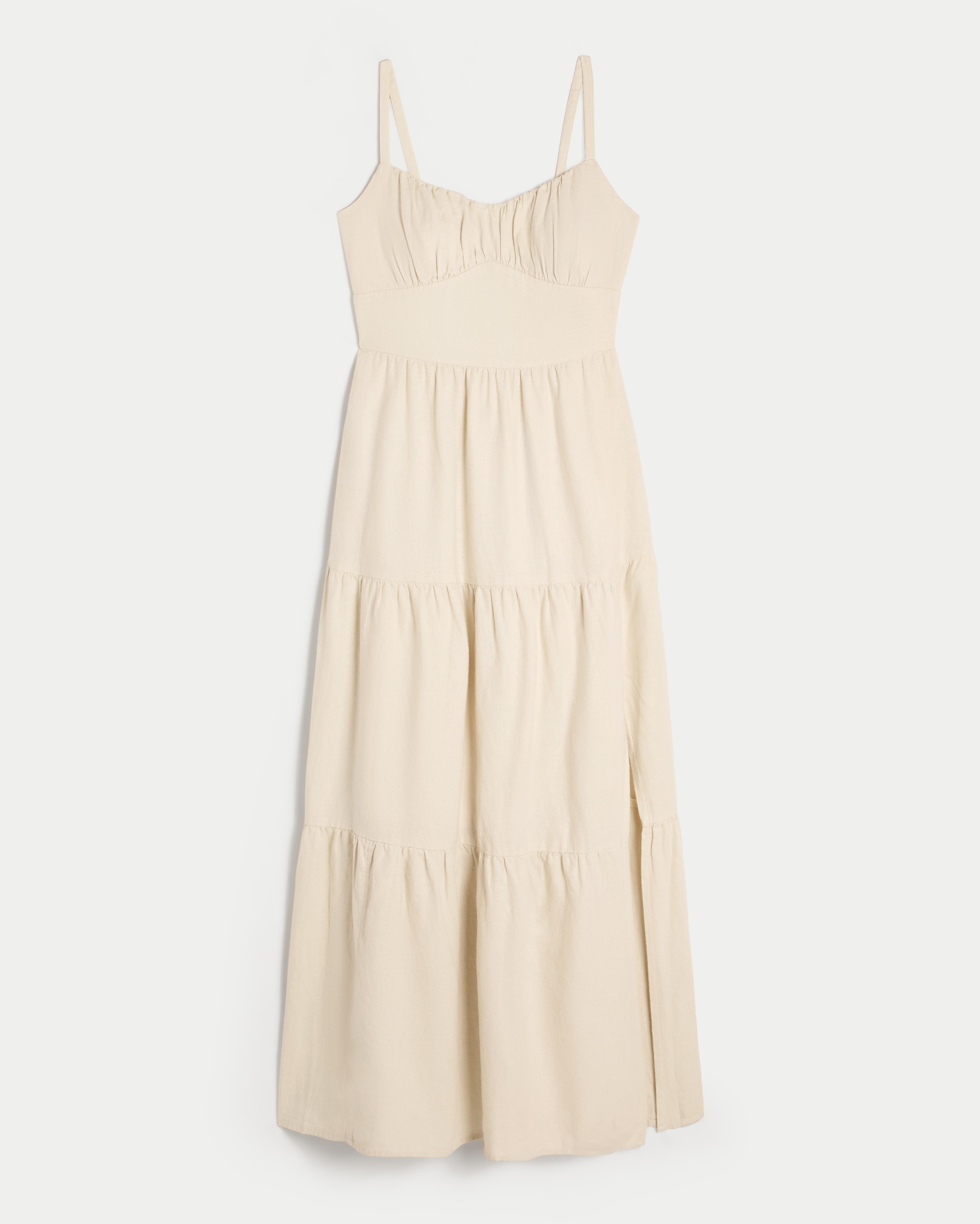 Linen Blend Maxi Dress Product Image