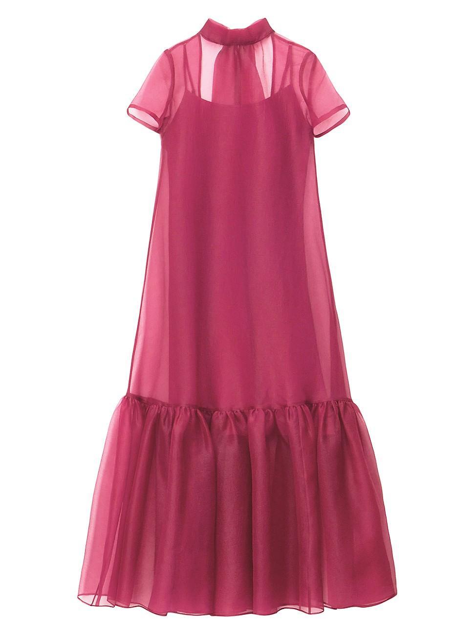 Womens Calluna High-Neck Organza Gown Product Image