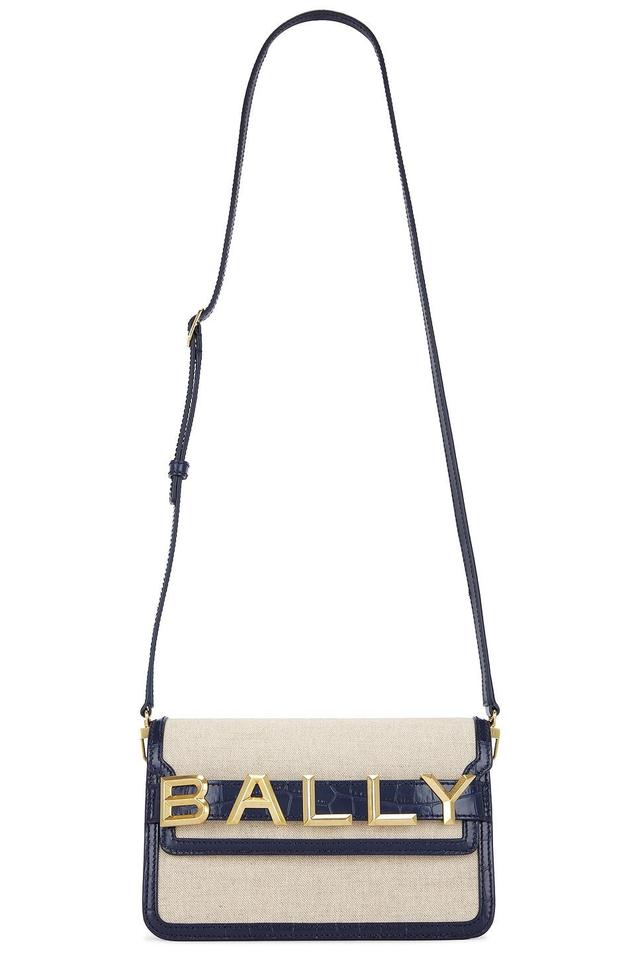 Bally Logo Crossbody Bag in Cream Product Image