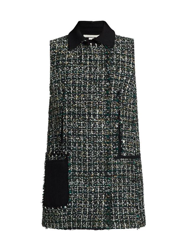 Womens Collared Tweed Minidress Product Image