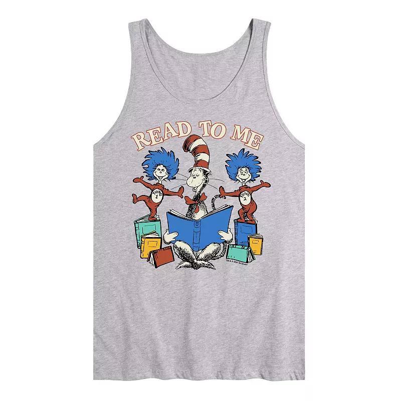 Mens Dr Seuss The Cat In The Hat Read To Me Graphic Tank Top Product Image