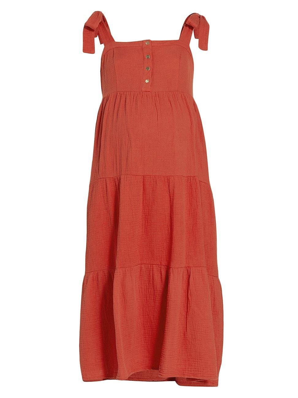 Womens Alise Tie-Strap Midi-Dress Product Image